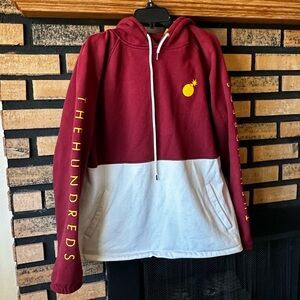 The Hundreds Men’s Maroon and White Hoodie
